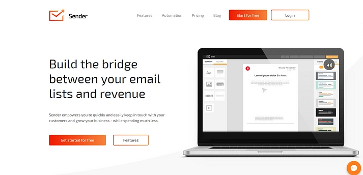 sender - free email marketing service
